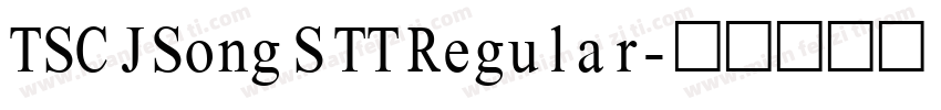 TSC JSong S TT Regular字体转换